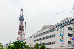 テレビ塔と札幌放送局